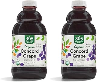 27 Fruit Snack Recipes for Kids That Are Sweet and Nutritious 102 365 by Whole Foods Market, Organic 100% Concord Grape, 32 Fl Oz Bottle (...