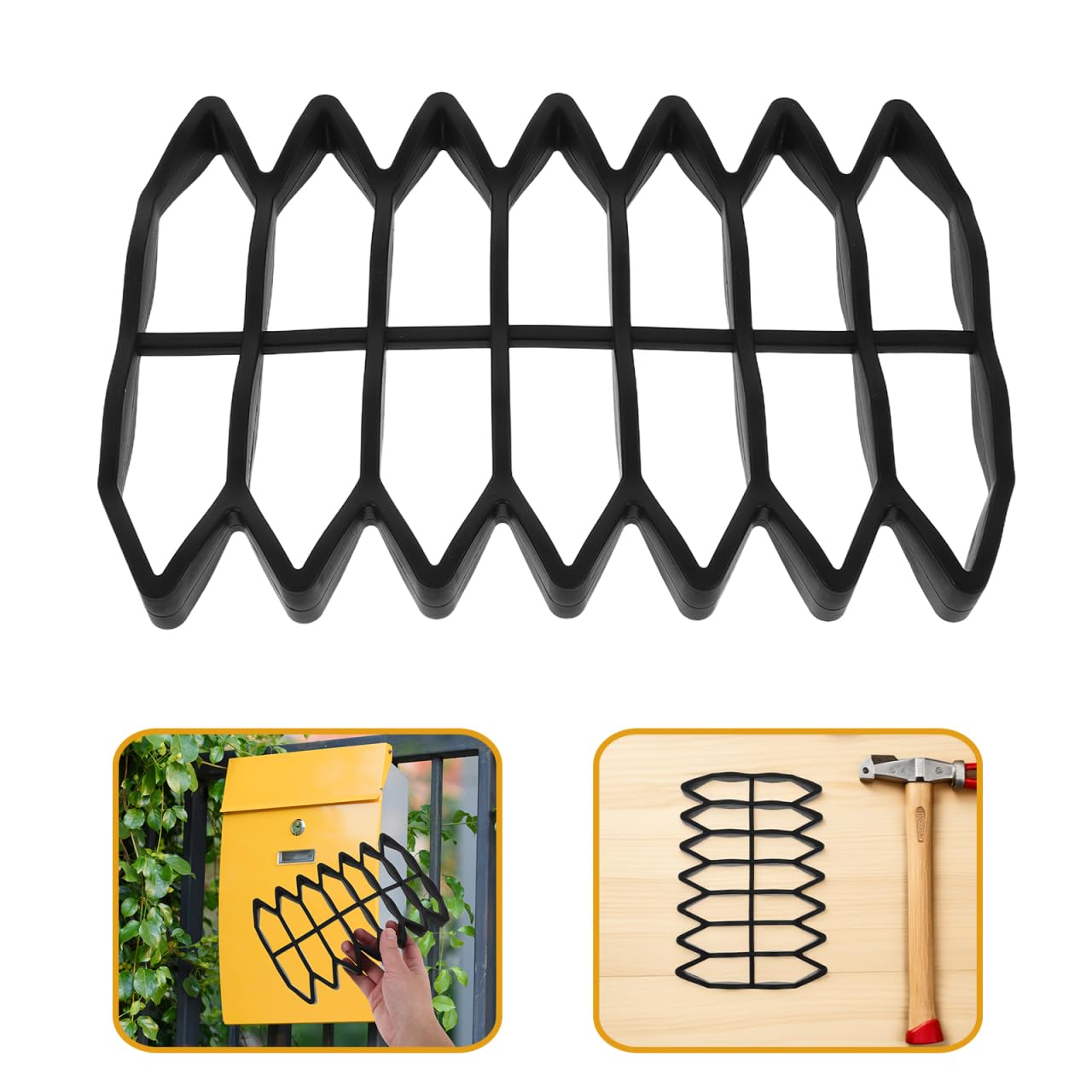 Plateau De Boîte Aux Lettres Étanche Revêtement De Fond En Silicone Insert Intérieur 23.00 X 15.50 X 2.00 Cm Protection Anti-Pluie Pour Courrier À La Maison Et Bureau