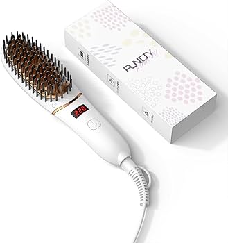 ヘアアイロン ヘアブラシ ストレート ヒートブラシ Amazon | RUNCTY ヒートブラシ【2025業界トップクラス登場・5000万
