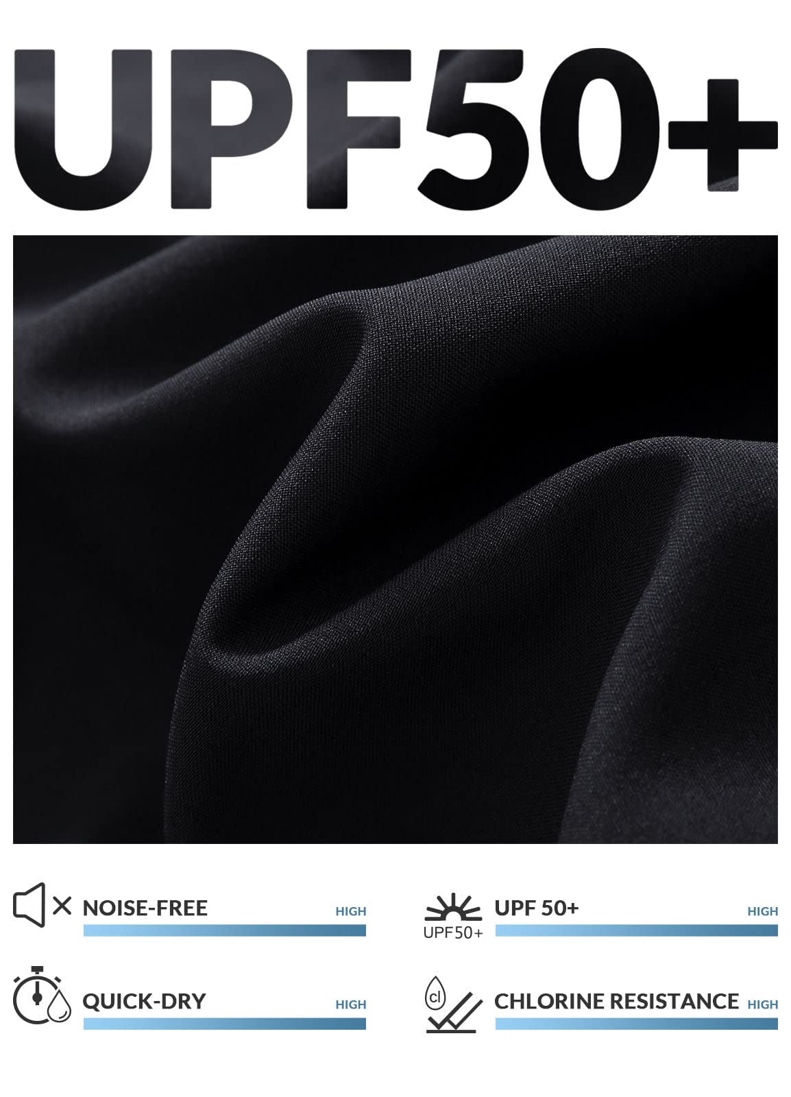 baleaf Shorts de Natación Mujeres Cintura Alta Shorts de Verano con Bolsillos Secado Rápido Acuáticos Pantalones Cortos para Surf Playa UPF 50+