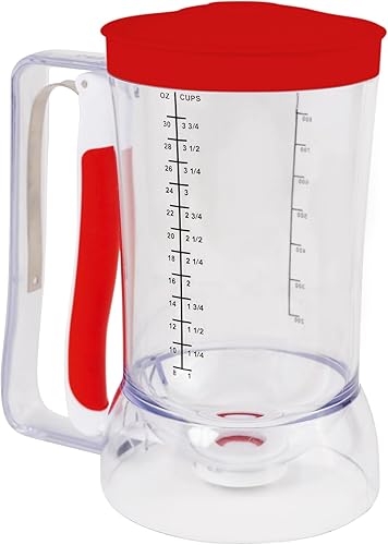 Dispensador de masa para panqueques Dispensador de masa para magdalenas sin desorden con mango para control preciso de porciones, también perfecto