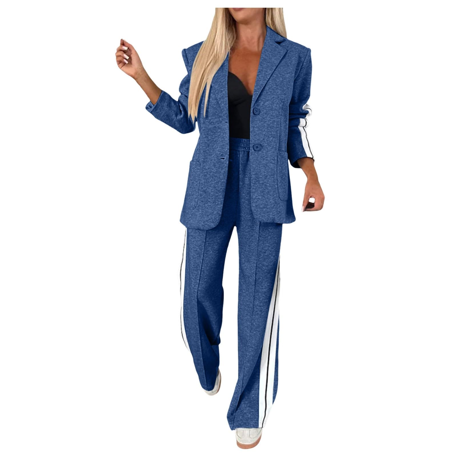 Generisch Sportset - Conjunto de dos piezas para mujer, cintura alta, gimnasio, sin costuras, para el abdomen, leggings deportivos, sujetador de yoga, fitness, ropa deportiva, entrenamiento, punto