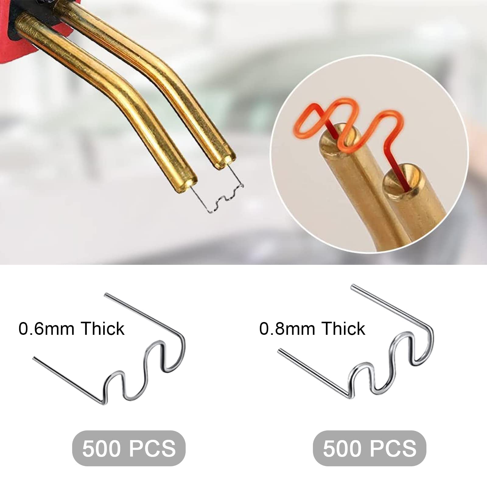 Graffette Per Saldatura Plastica - 1000 Pezzi In Acciaio Per Riparazione Paraurti Auto - Foto 4