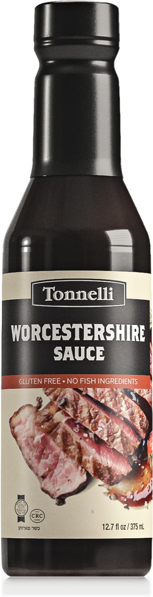 Tonnelli Vegan Friendly Worcestershire Sauce 12.7oz | Vegan, Fish Free, Gluten Free, Kosher