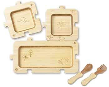 Amazon | agney* ジグソー プレートセット | ベビー食器セット