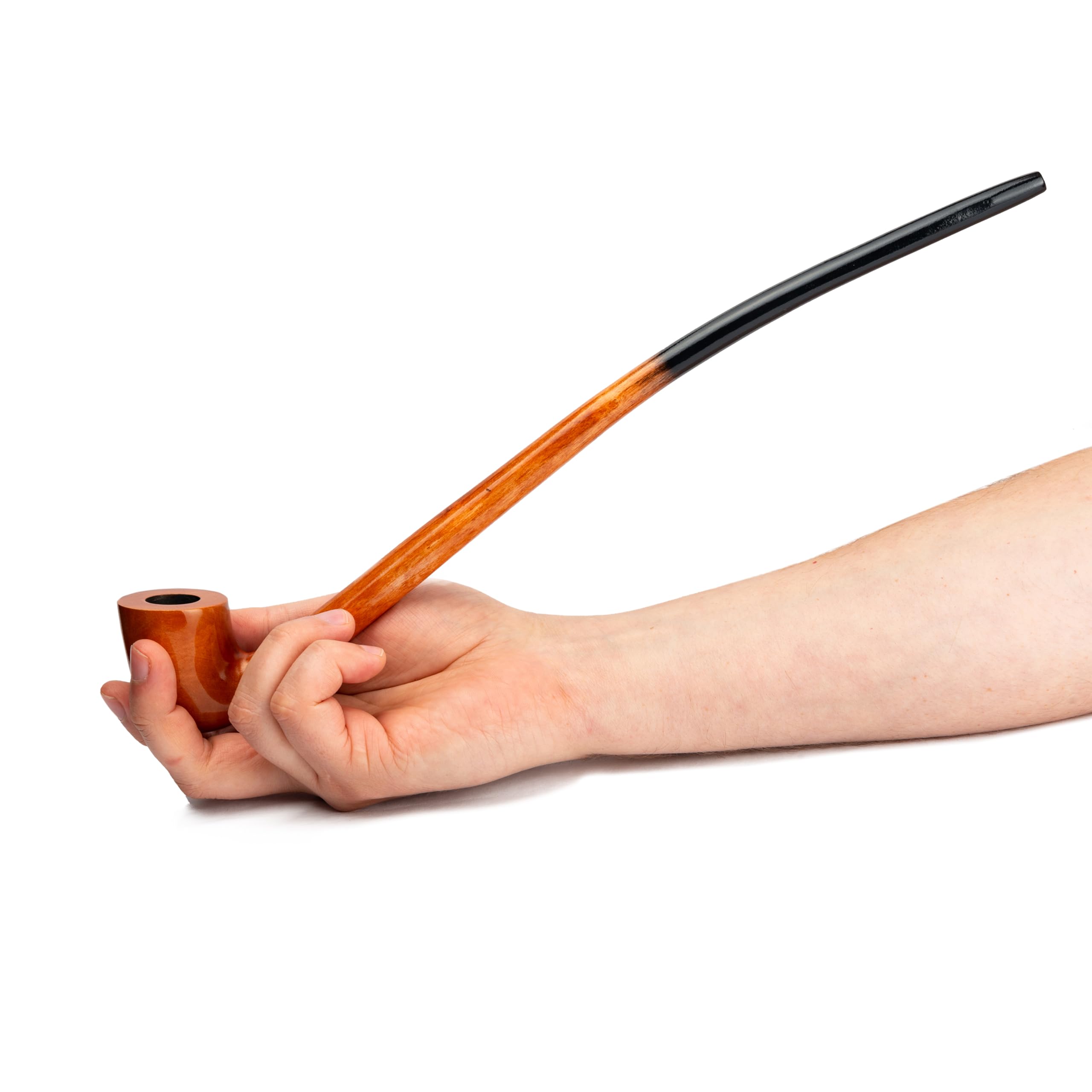 Dr. Watson - Pipa de tabaco - Gandalf, 81 Serie Coleccionable, Hecha a mano de madera de peral (Dorado)