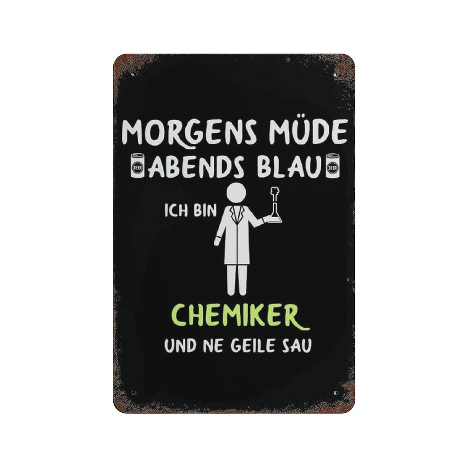 Metal Tin Sign ScienceVintage Tin Poster Metal Sign Wall Decoration Country Kitchen Home Garage Decor 12"x8"