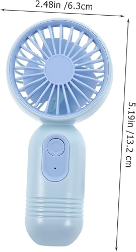 Miniatura 3 de Holibanna Ventilador eléctrico de mano de 2 piezas pequeño ventilador eléctrico portátil portátil conveniente mini ventilador F33 Mini Abs regalo