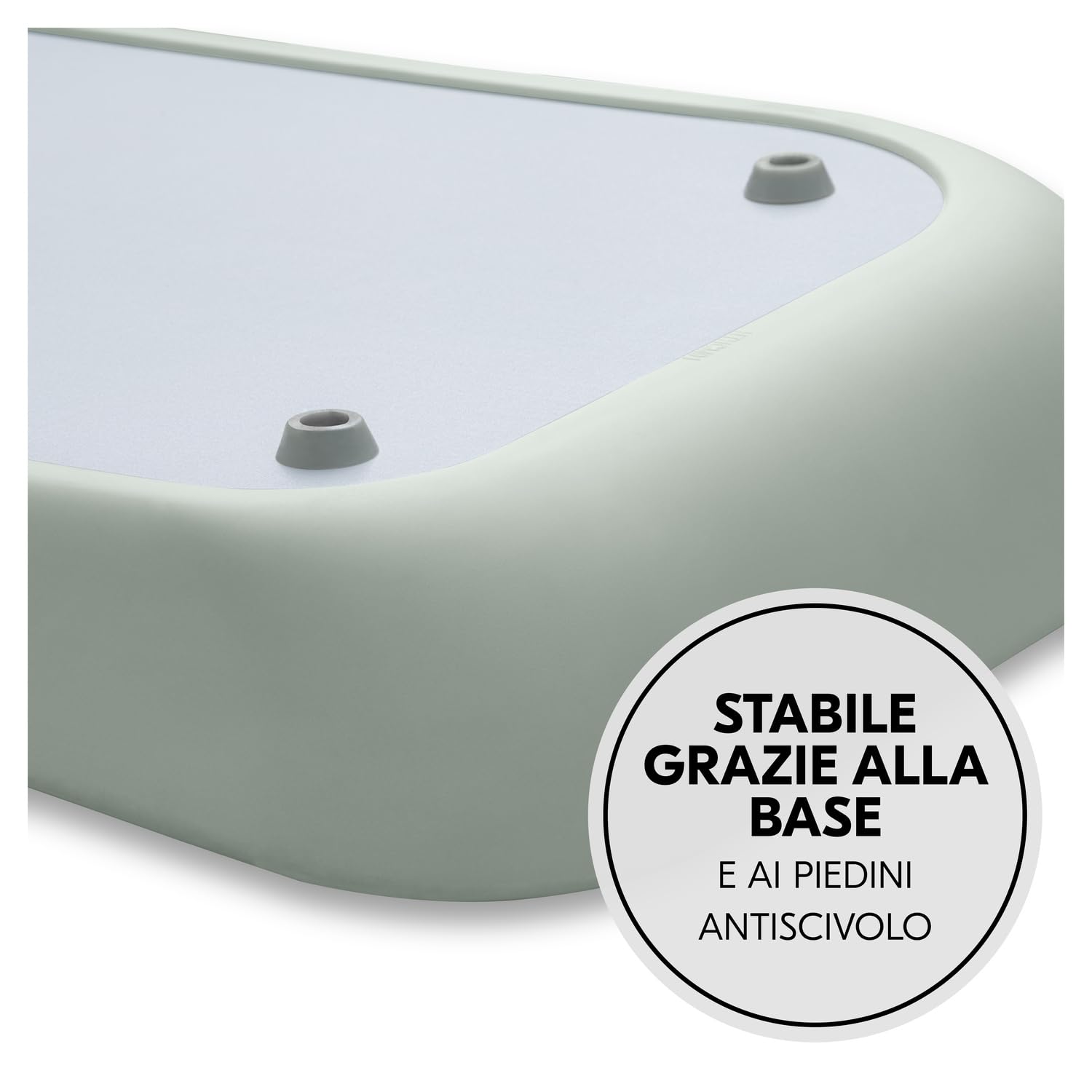 hauck Change N Clean, Verde Salvia - Fasciatoio Neonato 50 x 70 cm con Bordi Rialzati - dalla Nascita fino a 25 kg - Idrorepellente e Facile da Pulire - Privo di Sostanze Nocive