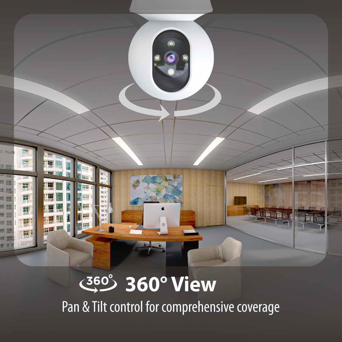 CP PLUS 3MP Smart Wi-Fi CCTV Camera for Home with 360° Pan & Tilt | View & Talk | Smart Detection Suite | Night Vision 30 Mtr | Cloud Recording | CTC Cyber Secure Tech | EZ-P34Q — Amazon image 5