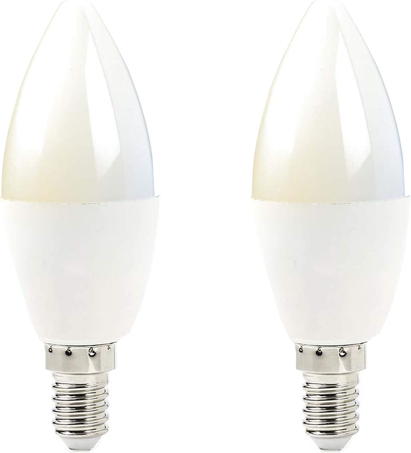 2x | Wi-Fi LED Light Bulb | 4.5W E14 Mini Edison Screw | Wireless SMART HOME Cool Warm White Colour Change Dimmable Timer Lamp | Wireless Multi Zone Lighting Control via Smartphone App & AMAZON ECHO