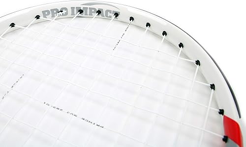 Miniatura 4 de Pro Impact Raquetas de tenis para niños y jóvenes, entrenamiento de agarre, ligeras, marco duradero, agarre cómodo, con cuerdas unidas para