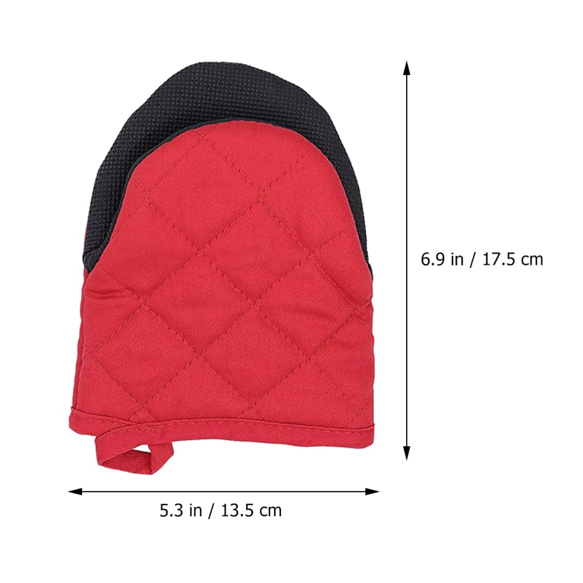 Guantes de Horno Mini Aislantes del Calor Rojos, 1 Par