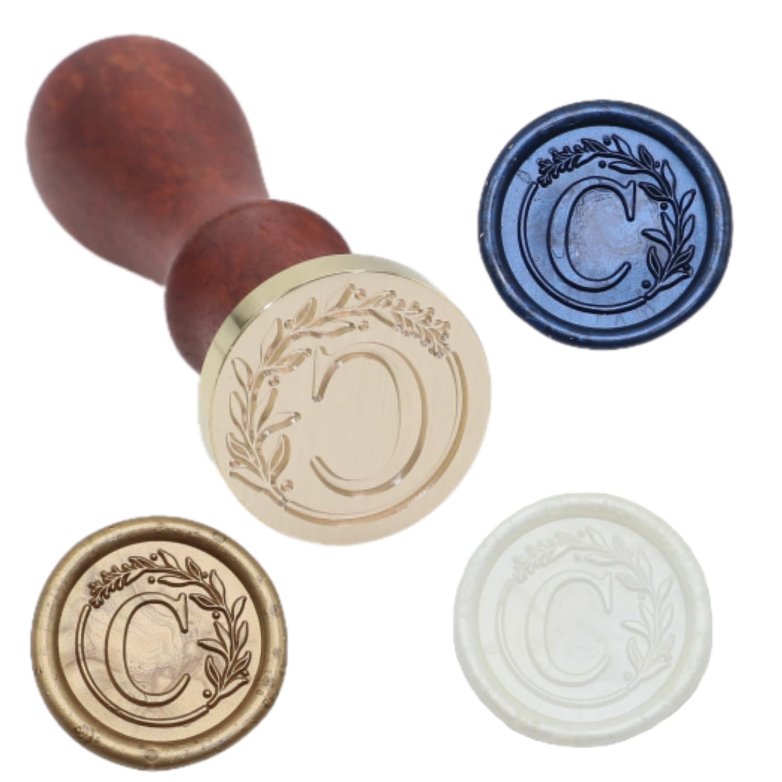 Kit de 732 sellos de cera de sellado con calentador de cera eléctrico, sello de sello inicial del alfabeto C, cuentas de sello de cera de 28 colores, cuchara, kit de sellos de cera de sellado de