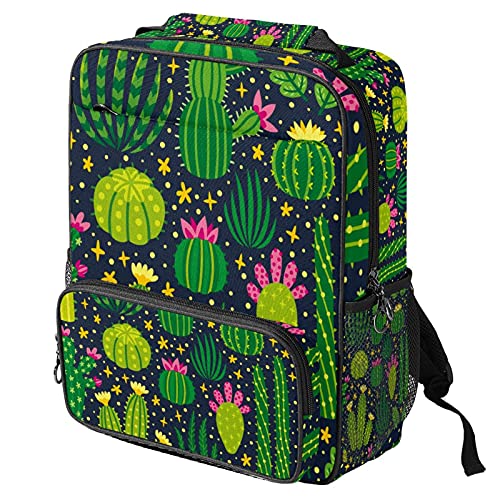 Sac à dos ordinateur portable décontracté à motif cactus pour le travail
