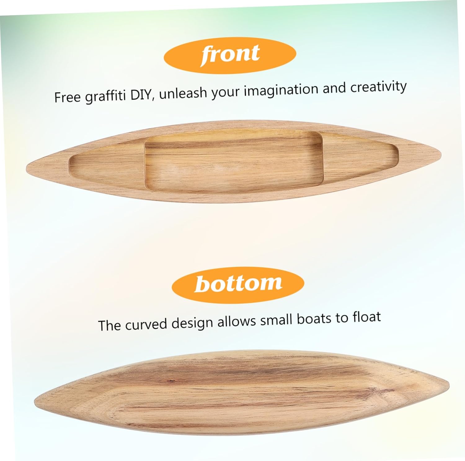 Wooden Boat Model Ornament Wood Crafts Decor for Home Office Bedroom Desktop Display Lightweight Miniature Collectible Vehicle Accent