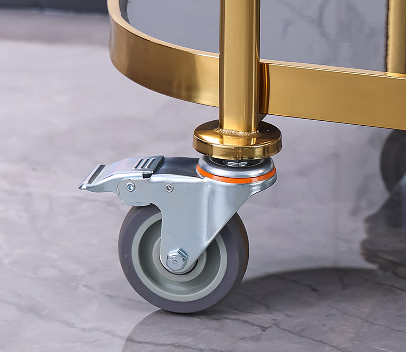 Carrello di servizio in acciaio inox con ruote bloccabili, design a doppia parete, ideale per ristoranti e uffici. 18 modelli disponibili.