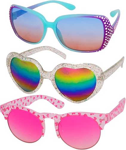 Tigerdoe Gafas de sol para niños, juego de 3 piezas, lentes de sol polarizados, protección UV, lentes de sol para niños y niñas, accesorios de