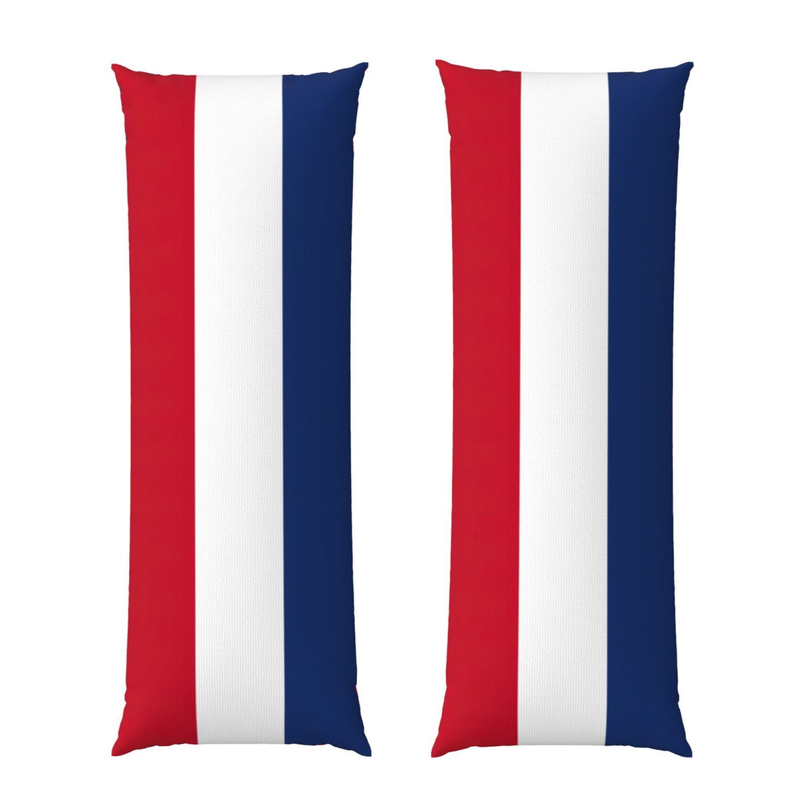 Housse de coussin de corps drapeau néerlandais respirante 50x150cm