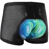 Men's Cycling Underwear Shorts 5D Padded Gel Mountain Bike Bicycle MTB Liner with Breathable, Quick Drying Shockproof