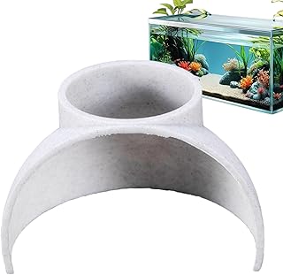 水族館用魚トンネル 水族館用の魚トンネル 水族館の地下トンネル洞窟 自然な曲線の穴設計 砂利トンネルの下の魚やエビを簡単に観察できる コーナー水槽の装飾の隠れ場所 水槽トンネルの装飾 ナチュラルカーブアクアリウムアンダーグラウンドコーナー洞窟 ベタスのための水生生物砂利トンネルを見る