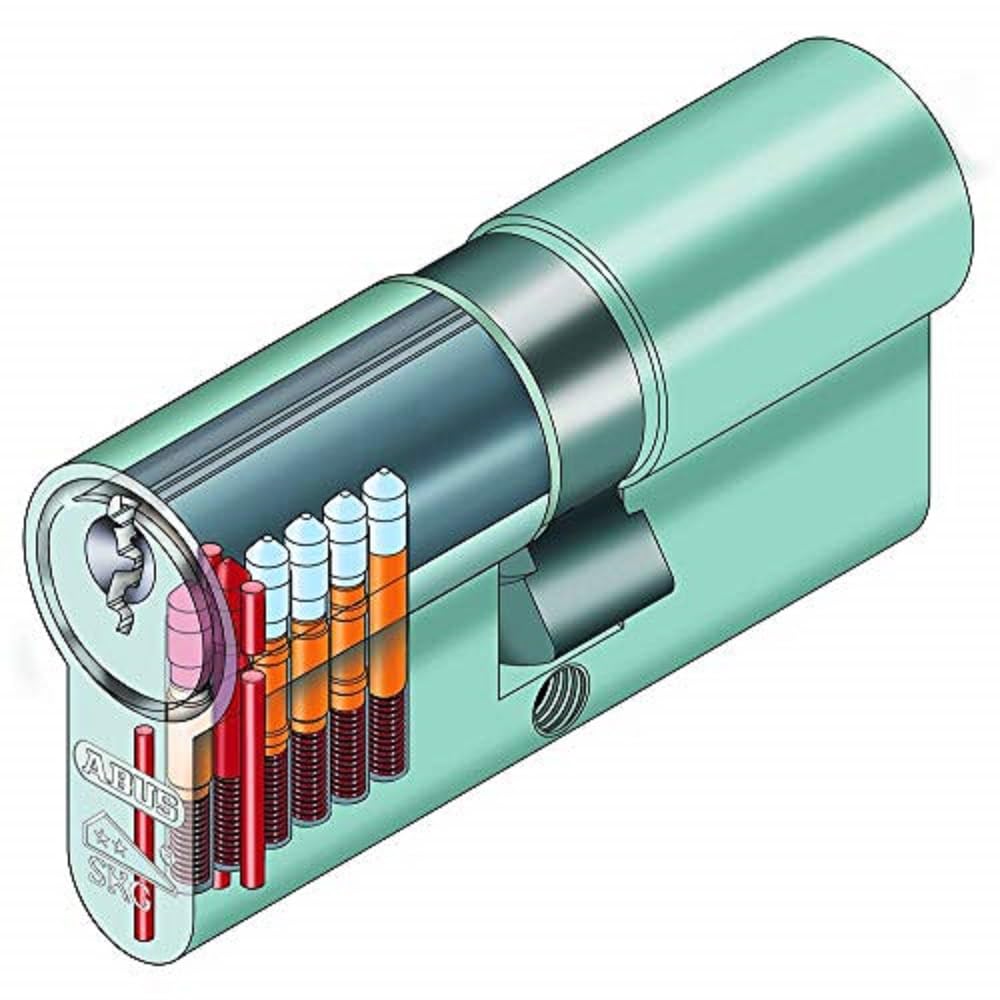 ABUS E60N1050 Demi-cylindre Profil européen (Import UK)