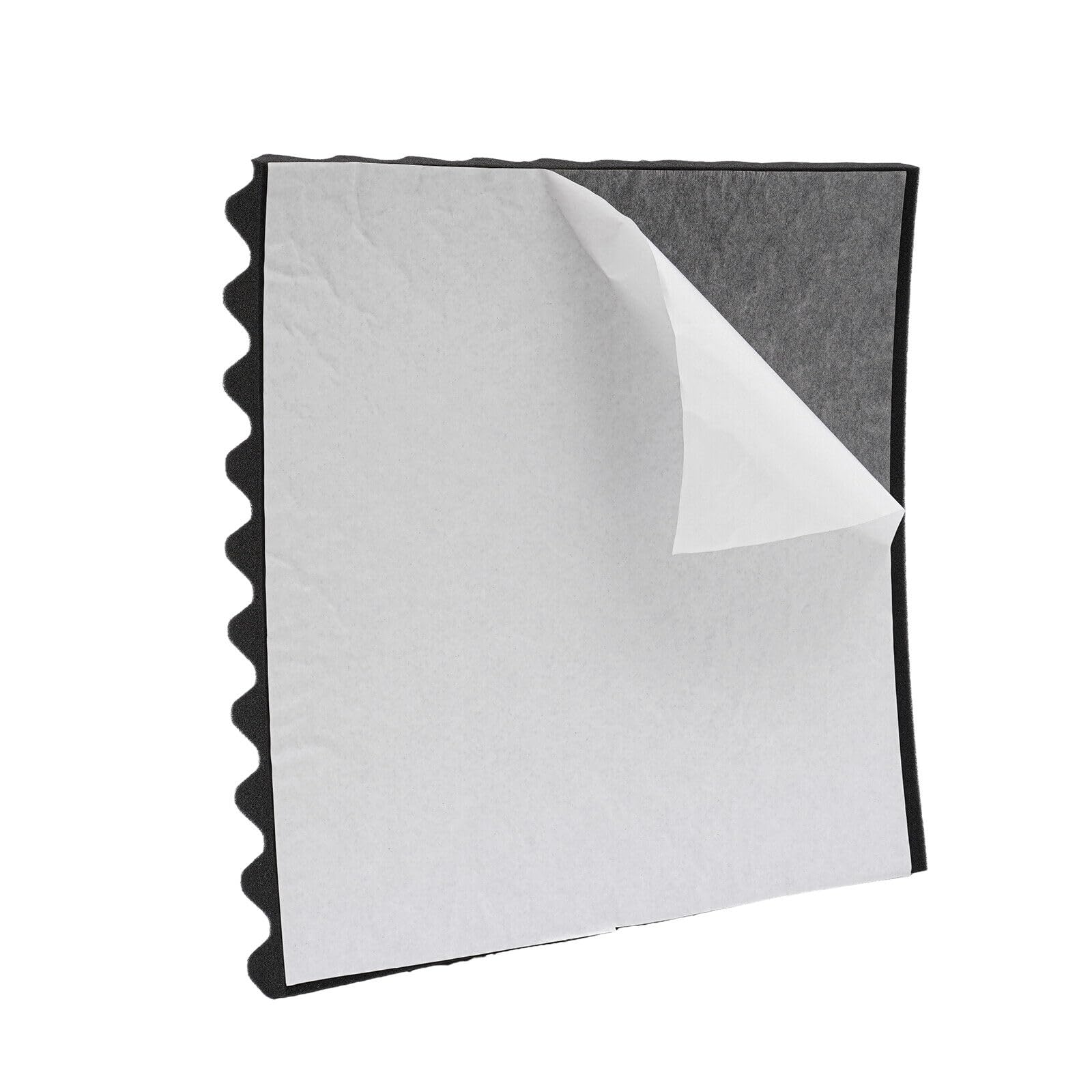 10 pannelli di fibra di poliestere ignifugo, assorbimento acustico, spessore 50 mm, isolamento acustico, parete ad alta densità, ideale per la decorazione della parete e misure acustiche (nero)