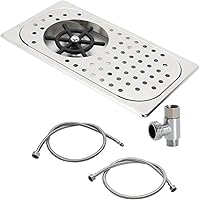 Vista 10 de DIBTSA - Enjuagadora para jarra, lavadora automática de tazas de vidrio, acero inoxidable 304, para café, leche, té, hogar, cocina, hotel, bar