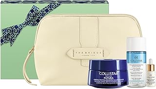 Collistar Futura Geschenkset mit Revitalisierender & Aufhellender Creme 50ml + Zweiphasen-Make-up-Entferner Augen-Lippen 35ml + Gocce Magiche SPF50 5ml + The Bridge Pochette