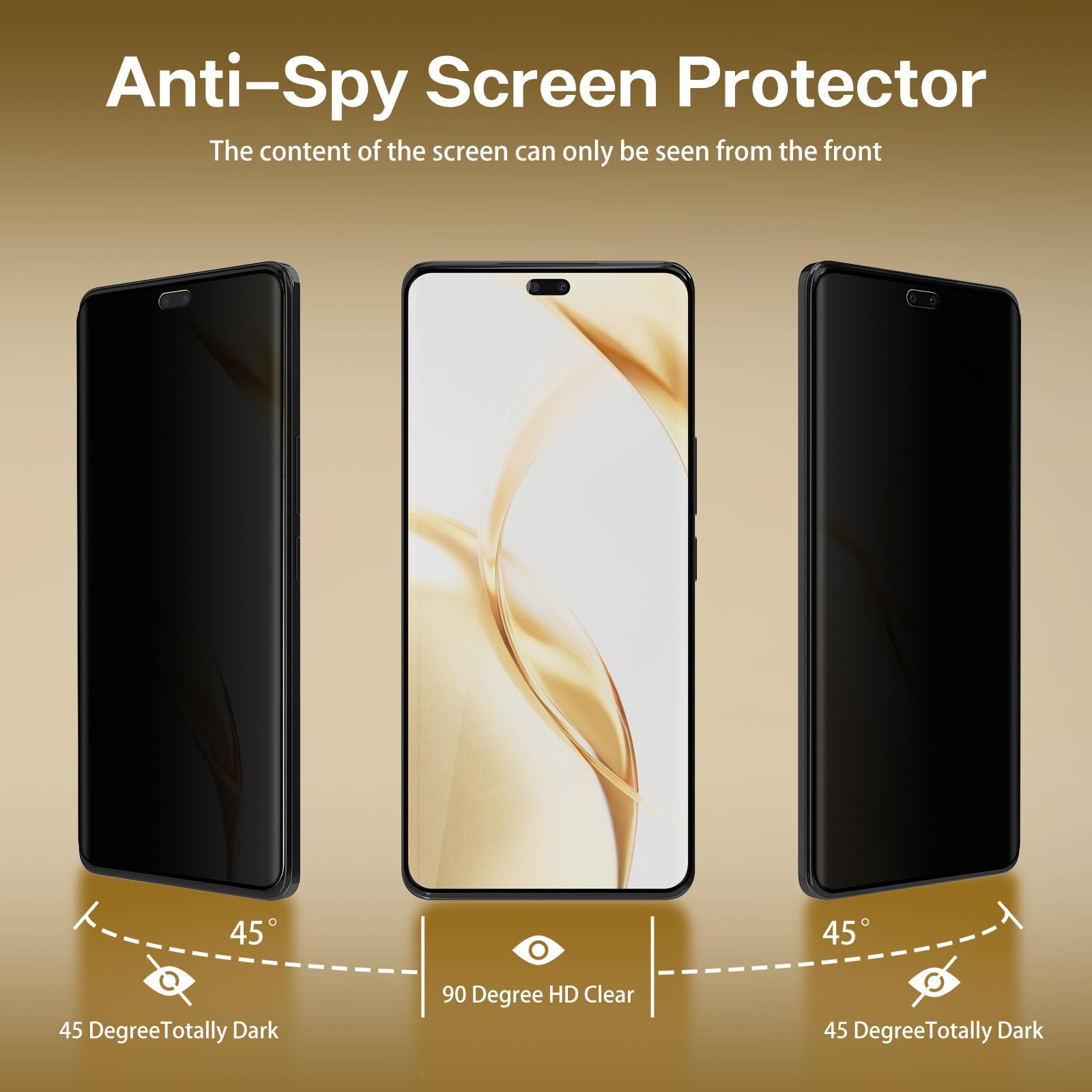 PaceBid Pellicola Protettiva Privacy Per Honor 200 Smart 5G (2 Pezzi) - Vetro Temperato 9H, Anti-Graffio, Anti-Spy, Senza Bolle