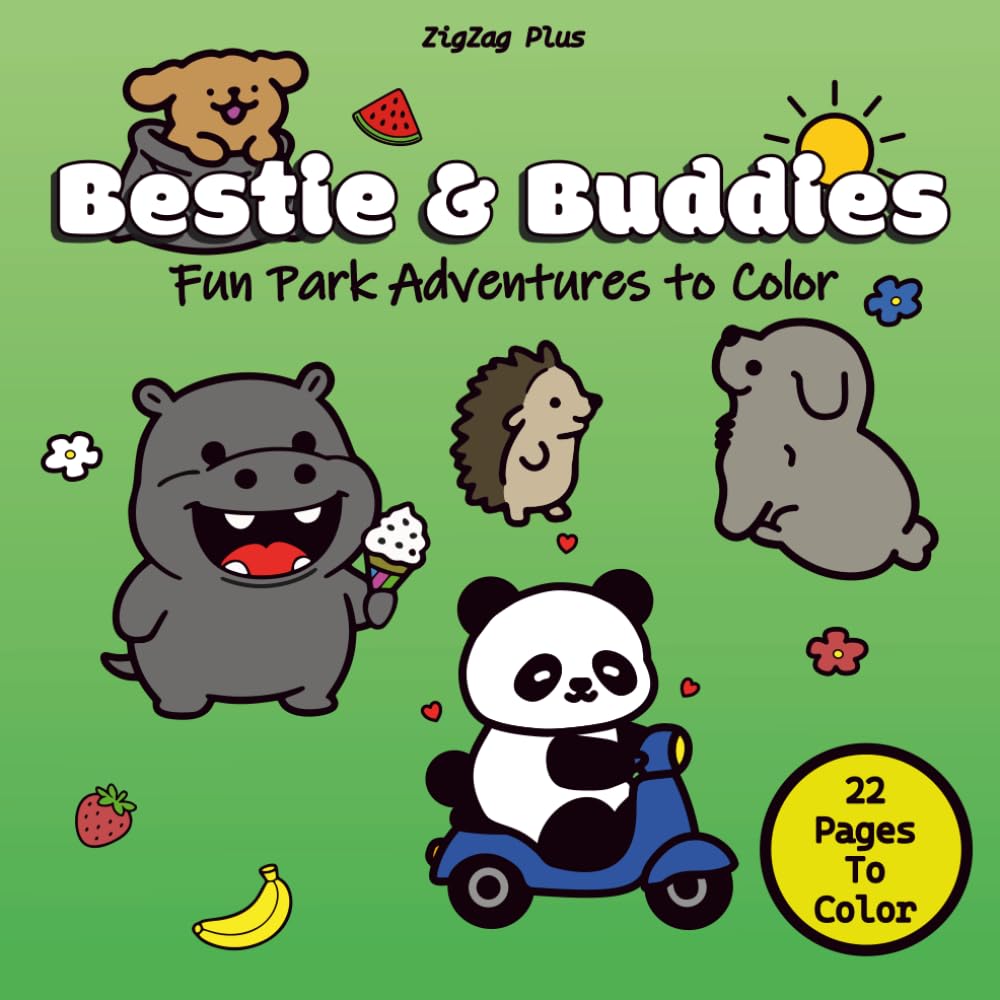 Bestie & Buddies: Fun Park Adventures to Color
