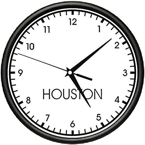 SignMission Beagle Houston Pared Hora Mundial Reloj Oficina Negocios