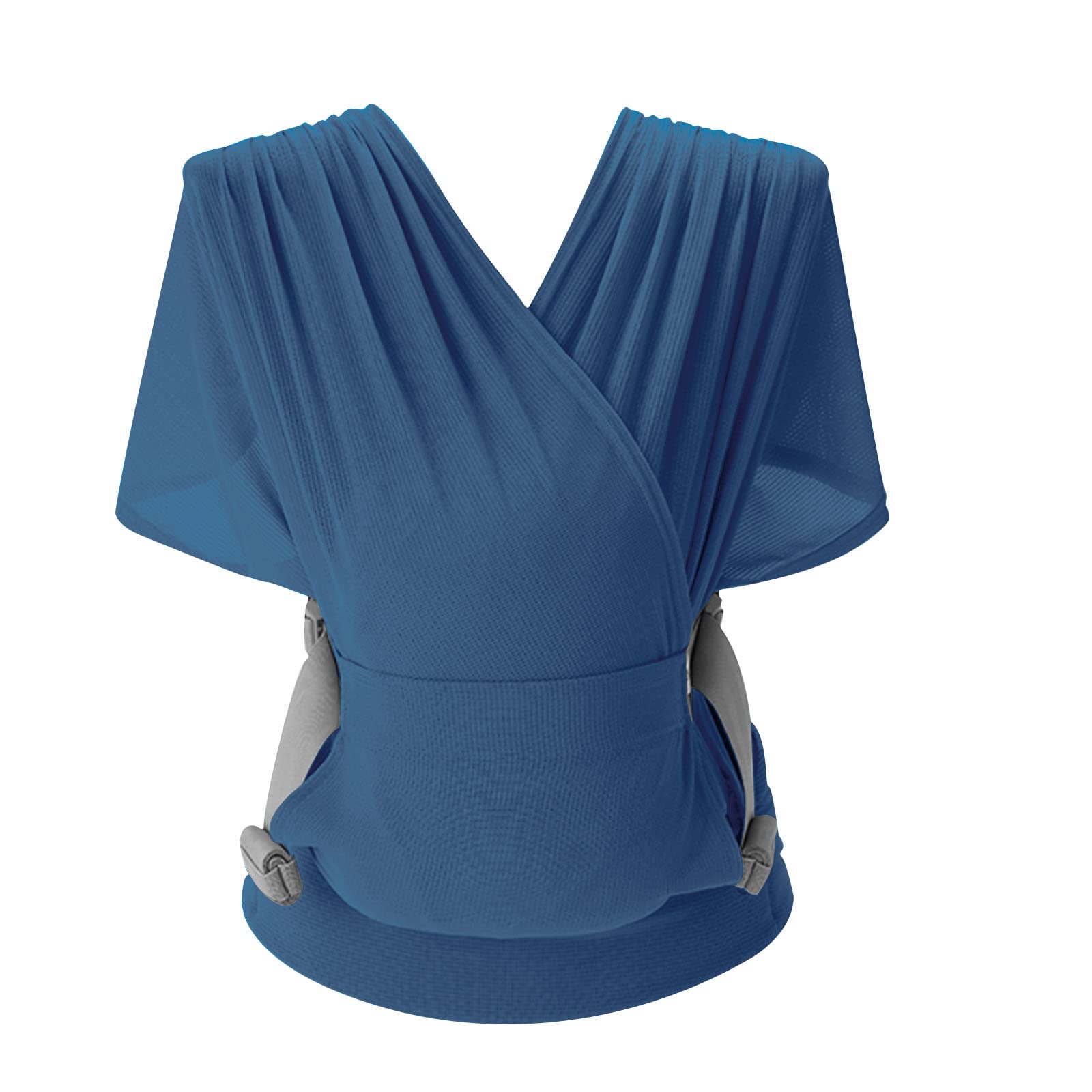 SONARIN Fular Portabebés Transpirable, Ergonómico Portador de Bebé Bandolera Ligero Portátil, Mochila Elástica para Recién Nacidos de Hasta 15 kg (Azul)