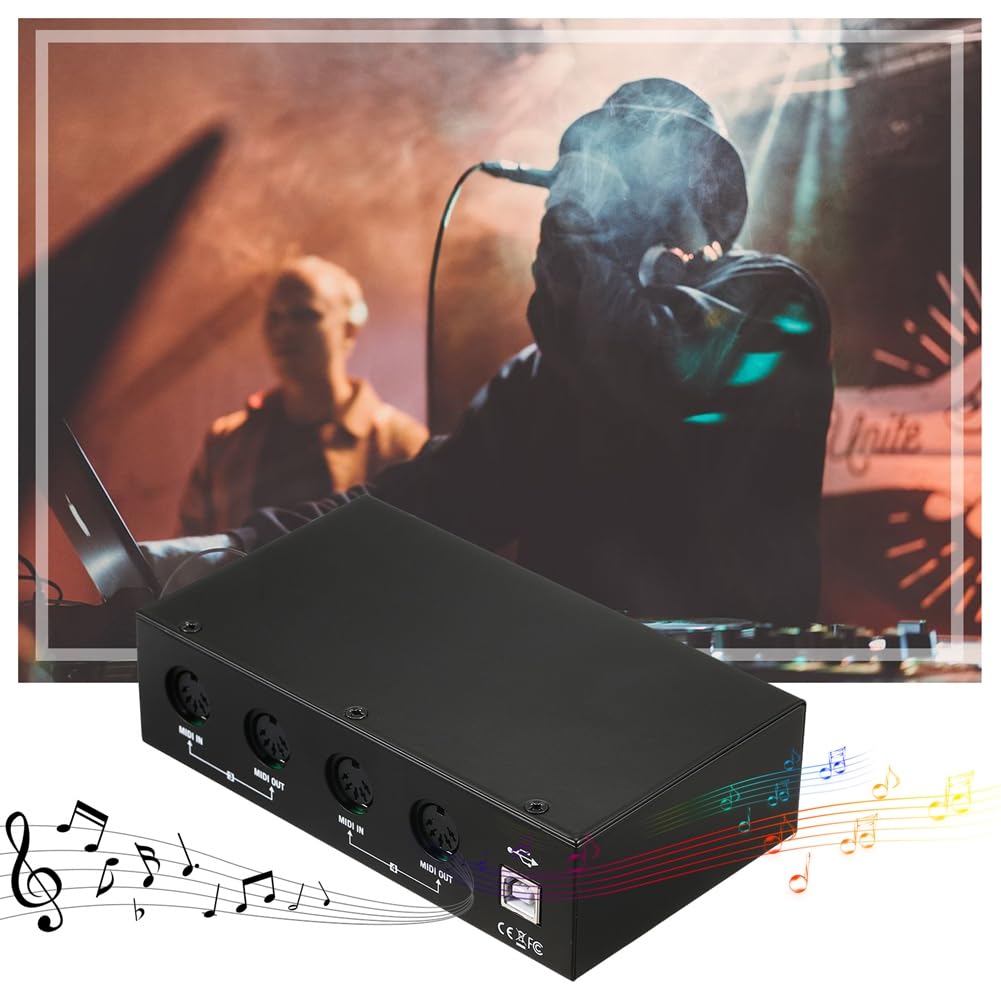 Interfaccia MIDI USB UM4x4 4 Ingressi/4 Uscite 64 Canali MIDI 4i/4o + Merge 2i4o MIDI Box