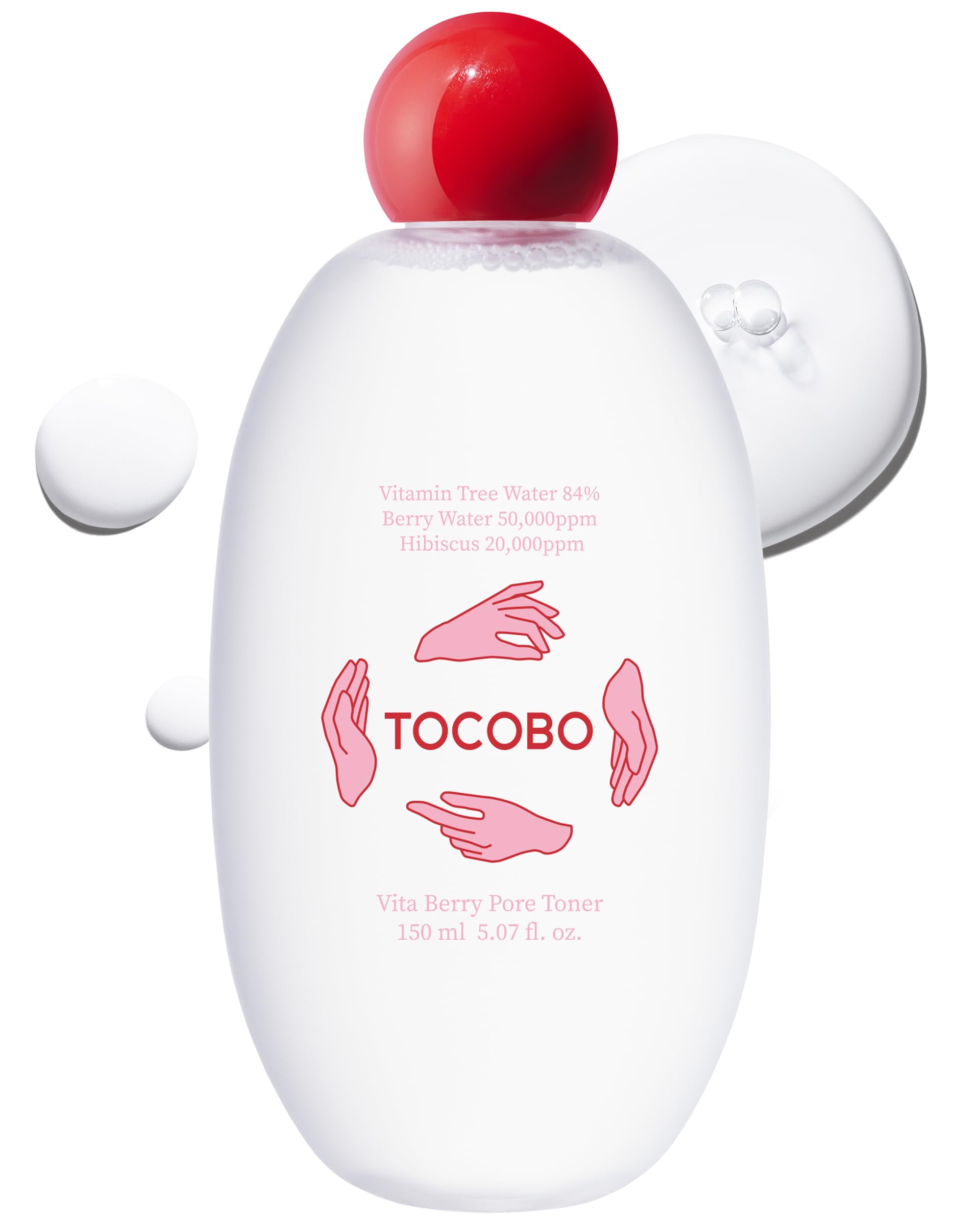 TOCOBO Vita Berry Pore Toner 5.07 fl.oz / 150ml, | Vitamin facial toner, Pore Tightening Toner, for Oily & Combination Skin | Vegan, Alcohol free, Korean Skincare