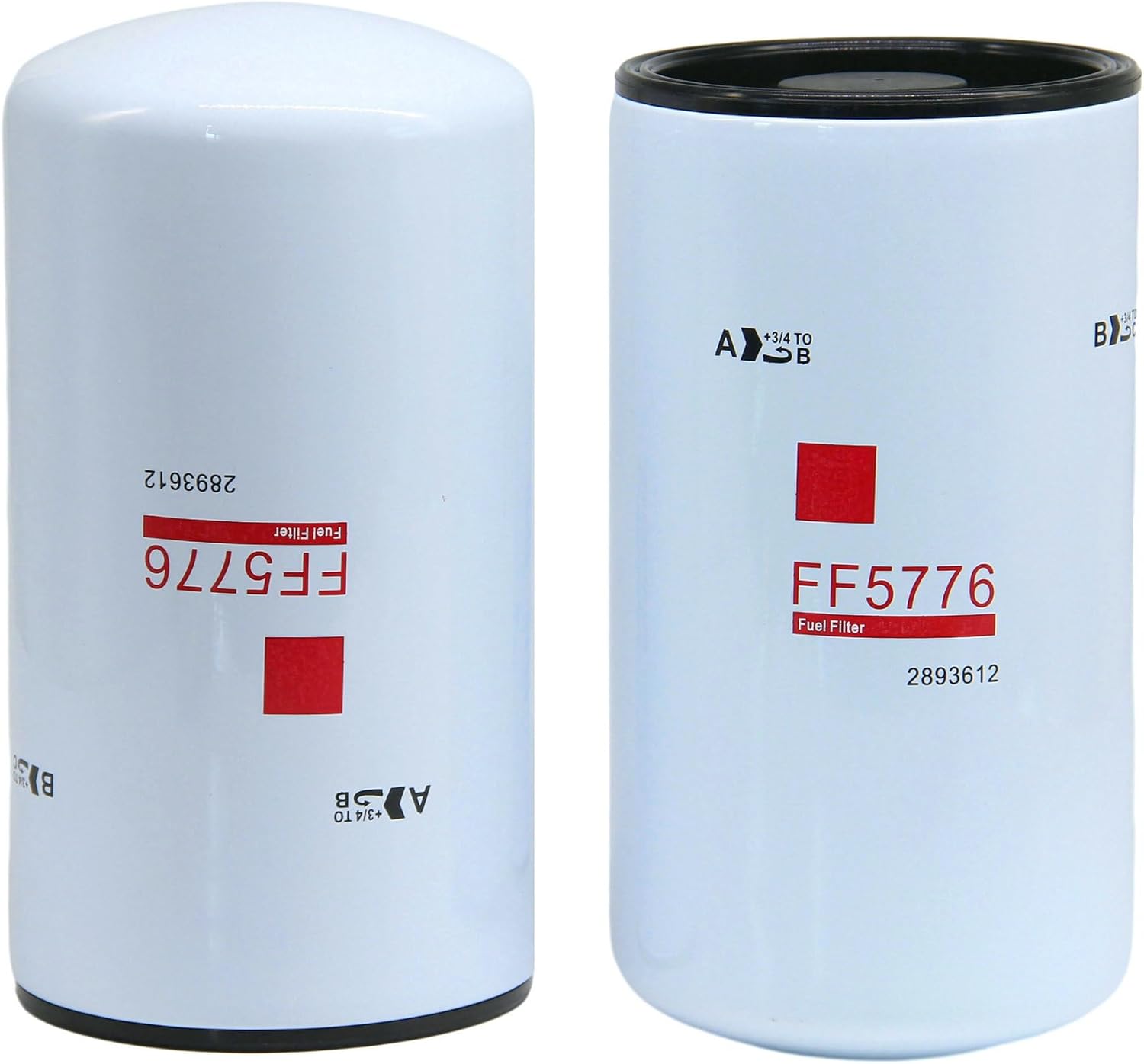 2-PACK TONYCO FF5776 Fuel Filter Replaces 2893612 2864993 BF9885 P555776 5599456 FF5825NN 3685306 4331007 Fits Freightliner International Peterbilt Trucks For Cummins ISX ISX15 11.9L 15L 16L engine