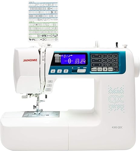 Janome Máquina de coser y acolchar 4300QDC-B con kit de edredón adicional