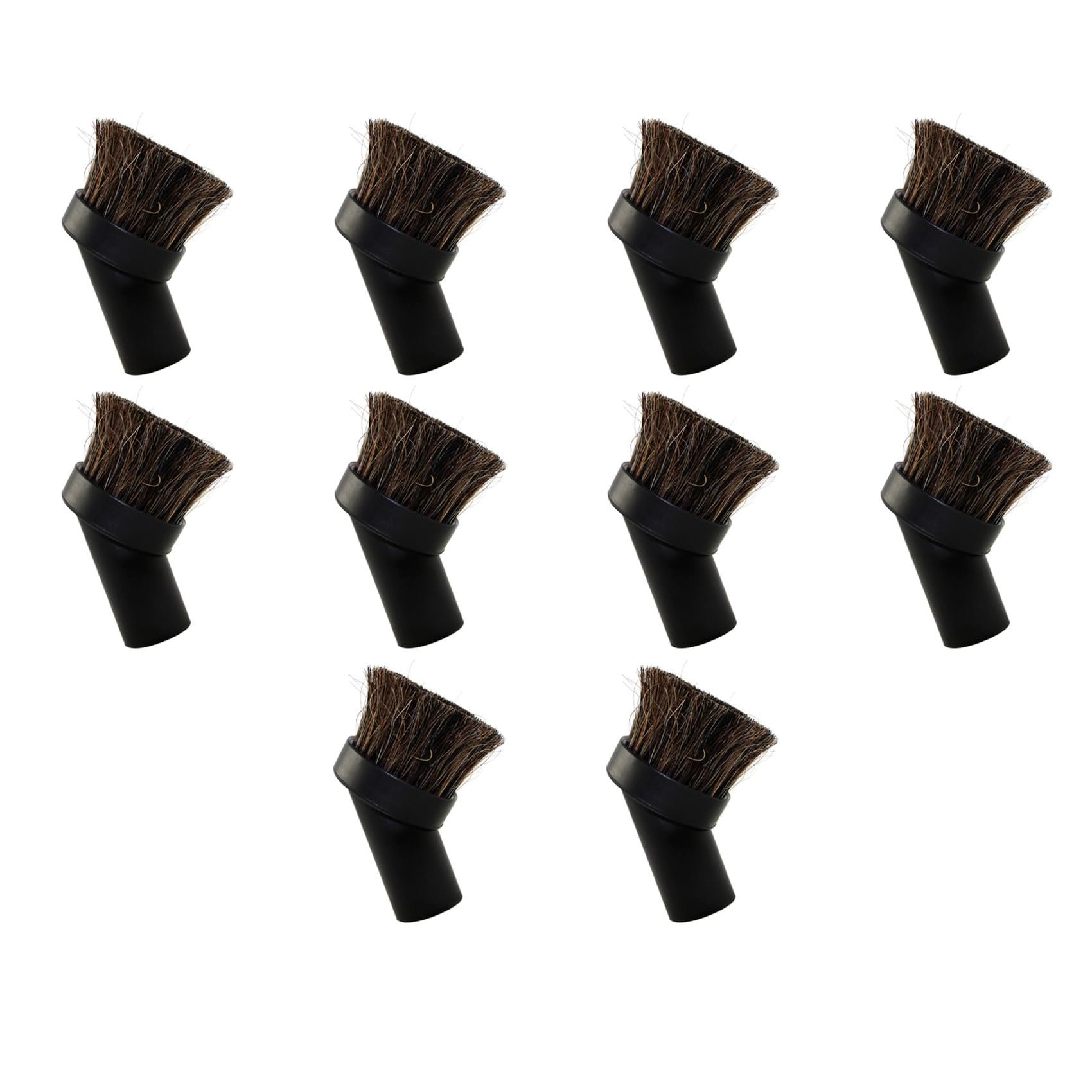 Hndhbfgrt 10pcs 36mm Head Brush Head Suction Head Mixed Horse Hair Round Brush for Inner Diameter 32mm