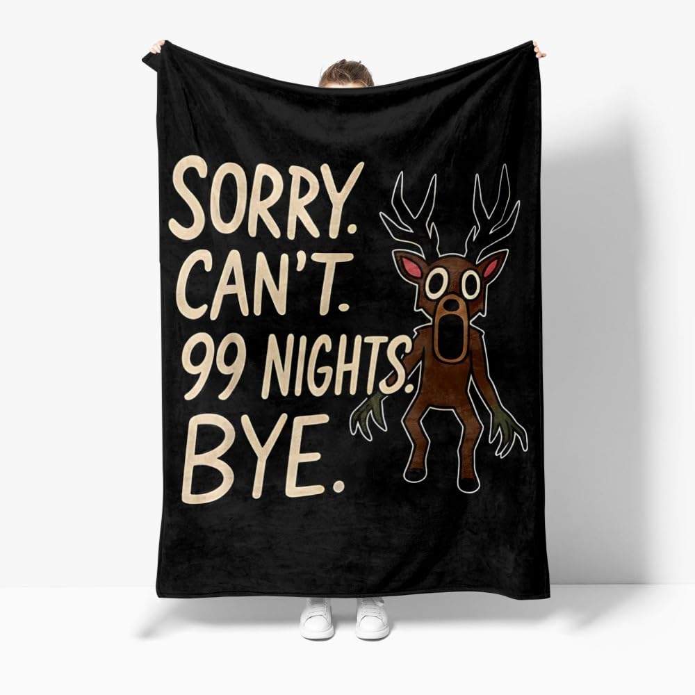 Axolotl 99 Nights In The Forest Blanket Boys Funny 99 Nights In The Forest Throws Blanket - Soft Lightweight Plush Cozy (J,L: 50in x 80in)