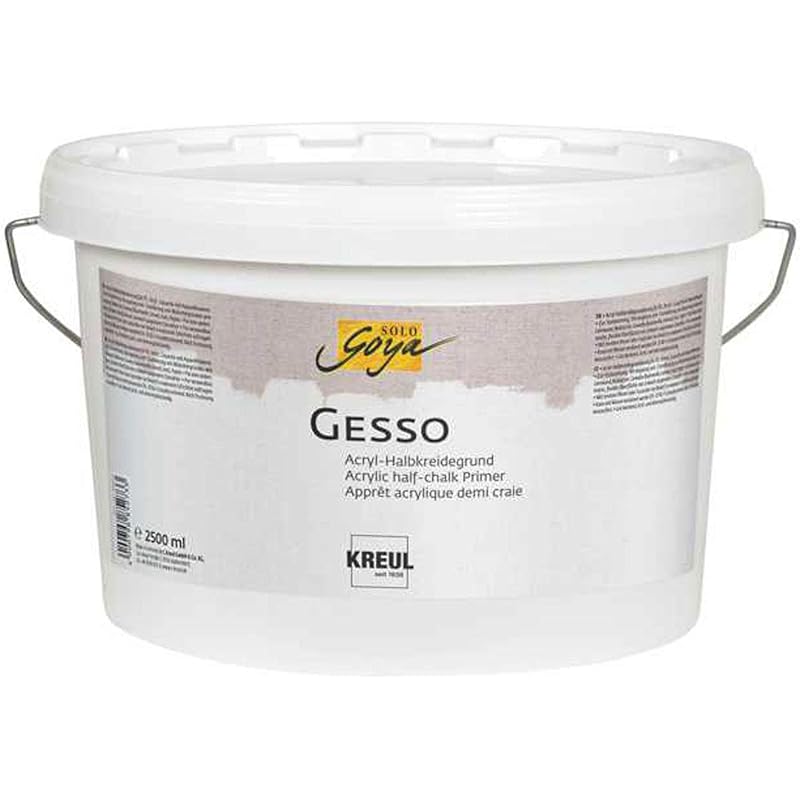 Kreul Solo Goya Gesso White 2500 ml Bucket Primer for Painting