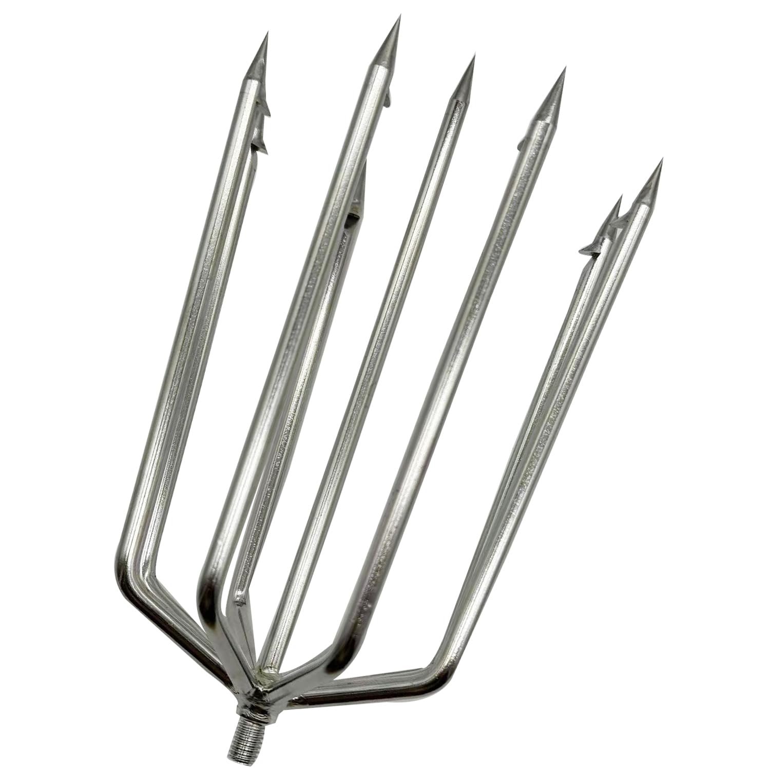 9/11 Zinken große Angelharpune aus Edelstahl, Jagdfisch, Gaff-Gaff-Gabelhaken mit 8 mm Schraube zum Fangen von großen Fischen, Maulwurf, Fröschen, großen Bullfrosch