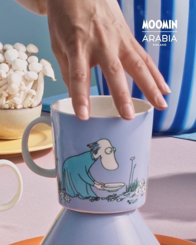 Amazon.com | Arabia Moomin Mug 13.5oz ABC H: Coffee Cups & Mugs