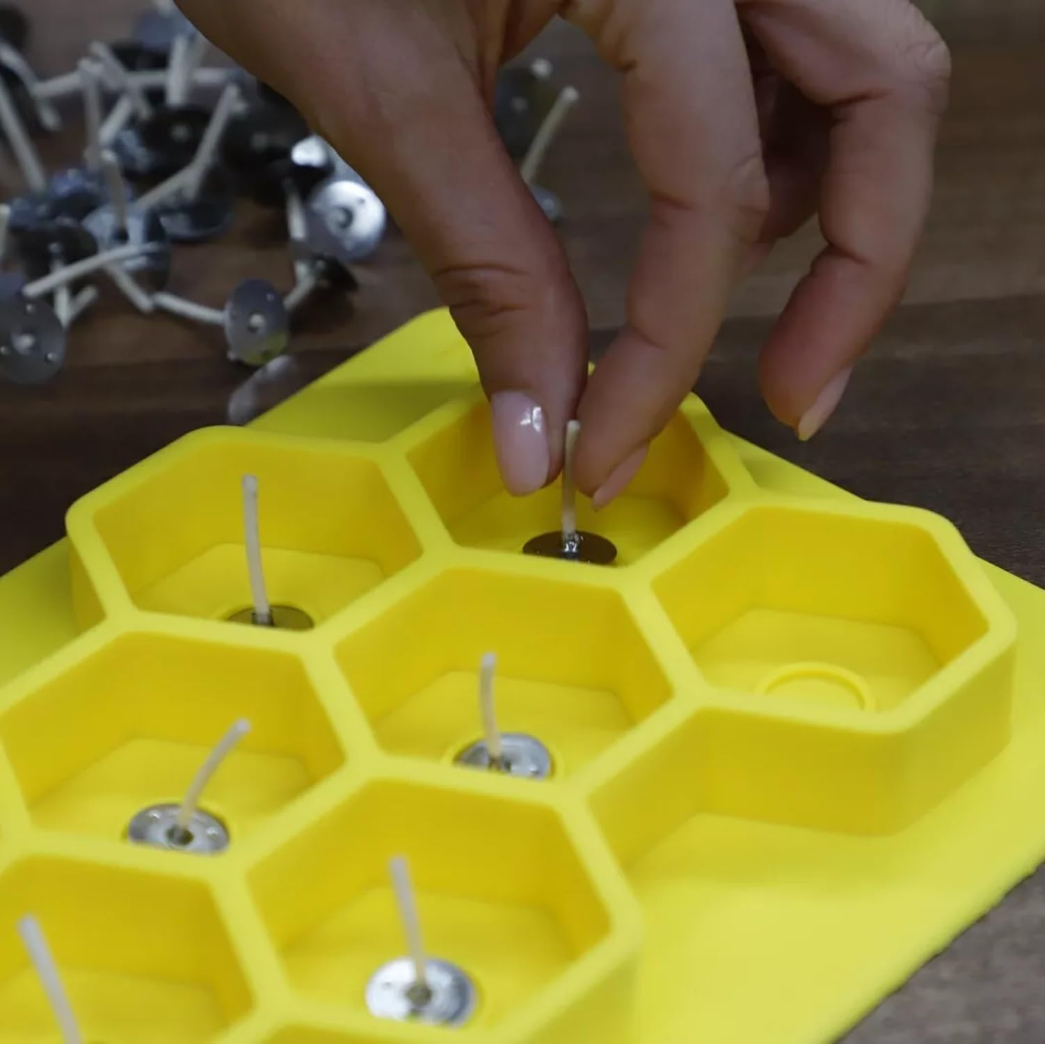 LYSON Theelicht theelicht cilindervorm set waxinelichtjes bijenwas, sojawas, zeepbasis, creatieve beton kaarsen maken