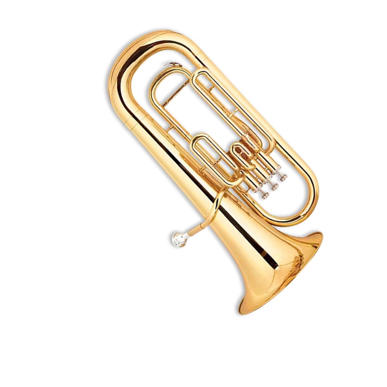 Instrumento de tuba Eufonio en tonalidad vertical para principiantes en Si bemol
