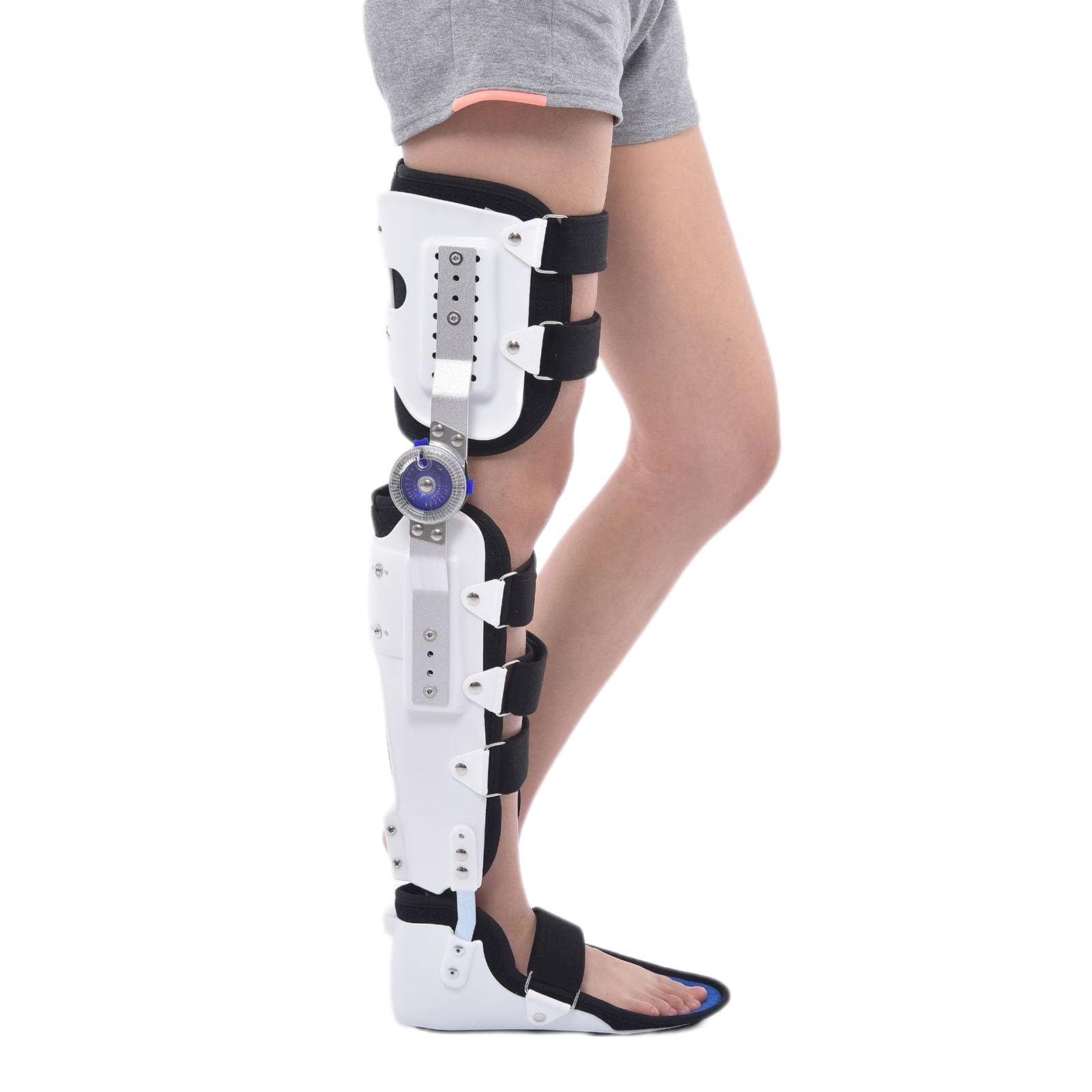 WDSOPK Knee Orthosis Support Joint Stabiliser Adjustable Hinged Hip Joint Abduction Orthosis Leg Brace Joint Attachment Bracket for ACL, PCL, MCL, Arthritis,A Right,B Right (A Right A)