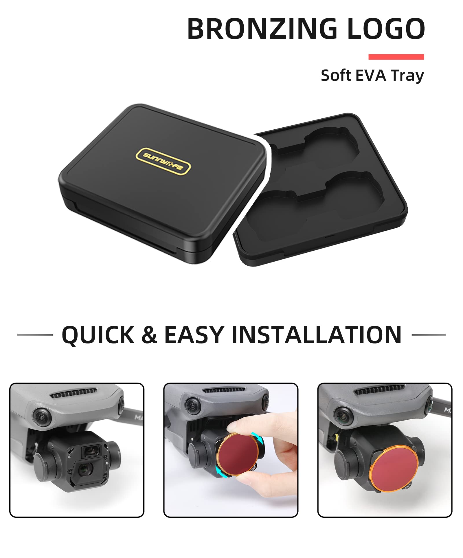 Juego de filtros polarizados Ajustables para dji Mavic 3 Drone Accesorios Juego de 4 Piezas/para dji Mavic 3 Filtro Lente de Cámara Filtro Profesional MUV ND PL CPL (ND4+ND8+ND16+ND32)