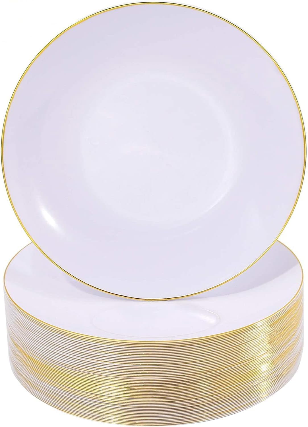 Gold Disposable Plates - 100 Pack -1