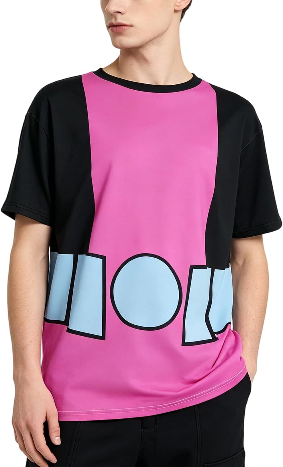 Beast Cosplay Costume Titans T-Shirt for Adult Pink & Black Titans Cosplay Top for Halloween, Cosplay & Casual Wear