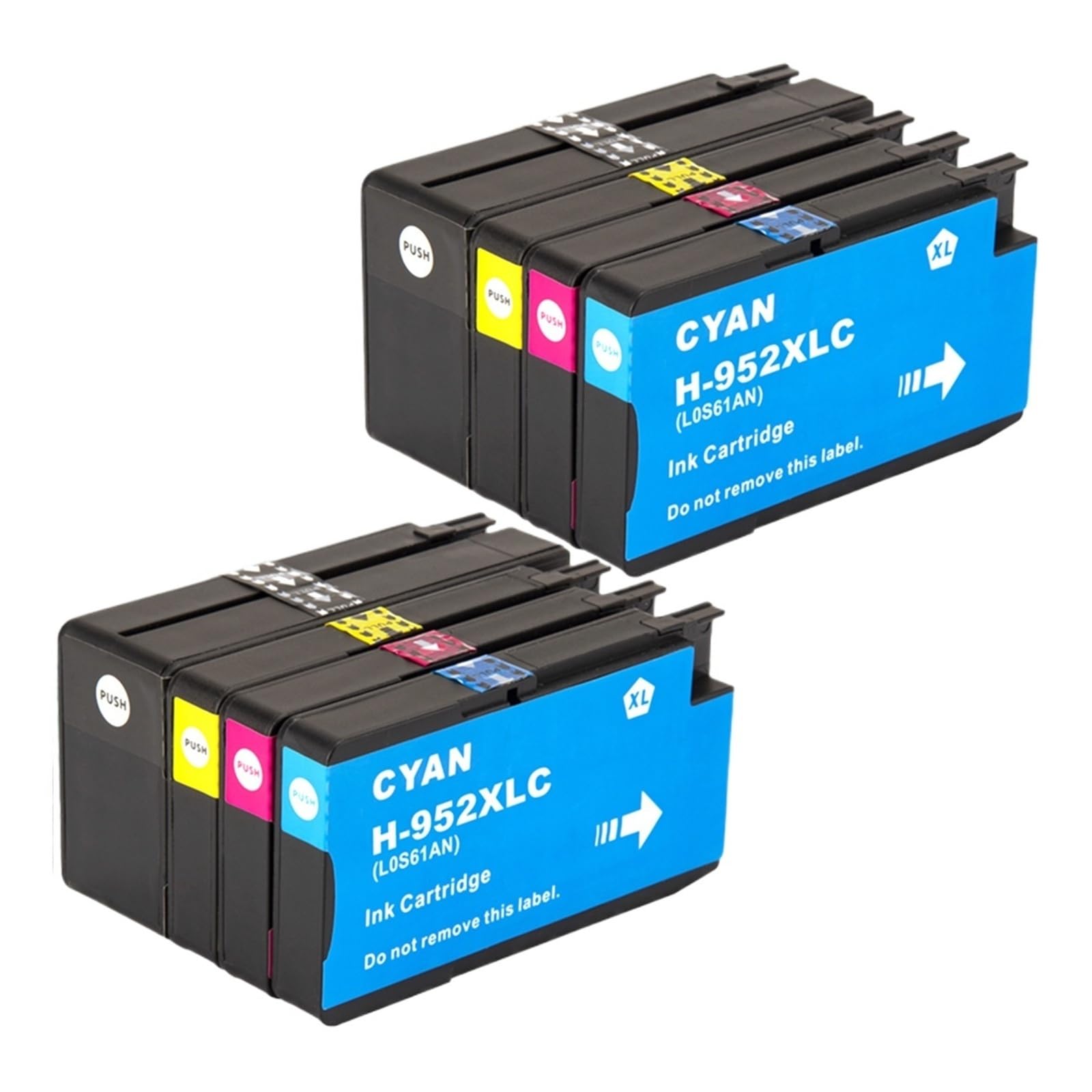 952 cartucce d'inchiostro 952XL compatibili for HP OfficeJet Pro 7720 7740 | 8710 8715 8720 8725 8730 8740, capacità XL, fornitura inchiostro, materiali di consumo della stampante(2SET)
