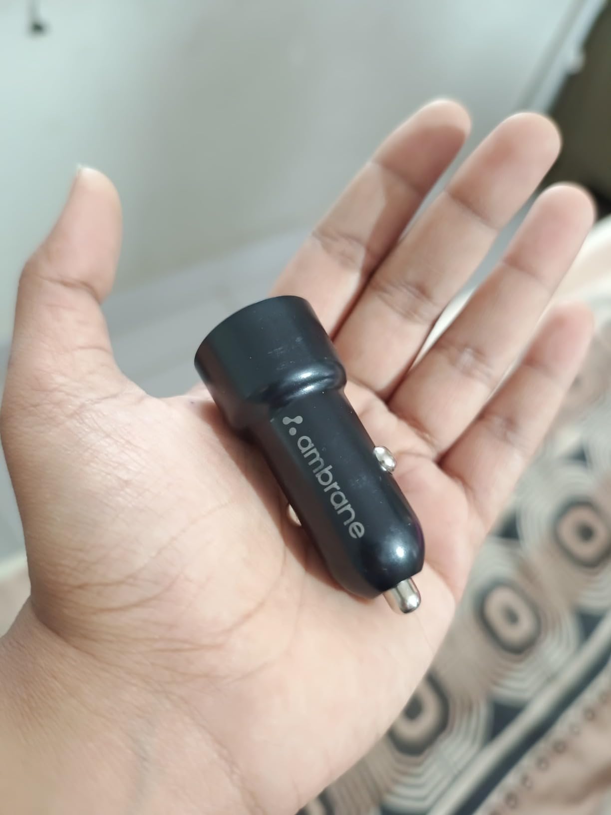 Ambrane 60W Fast Car Charger with Dual Output, 60W Total (30W USB + 30W